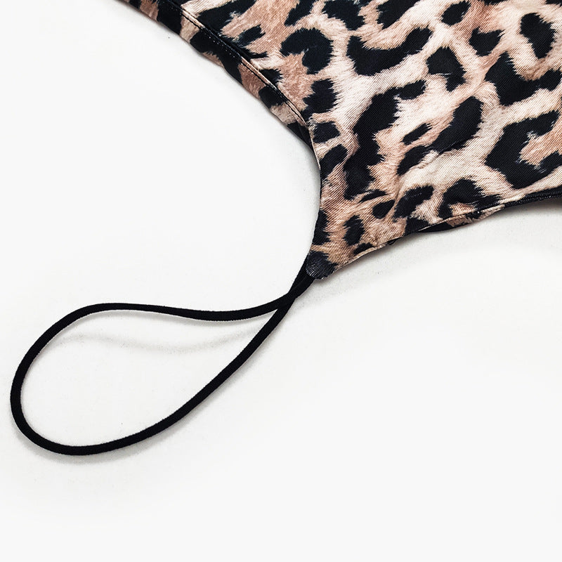 Kjole med leopardmønster