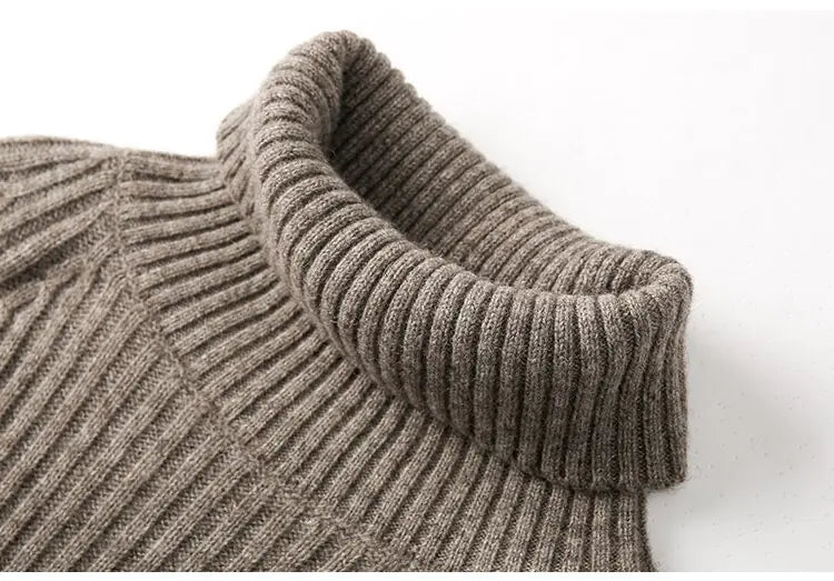 Cashmere Sweater, Long Sleeve Turtleneck for Fall/Winter